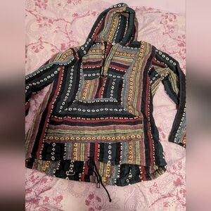 Multicolor Striped Baja Hoodie